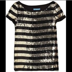 Alice + Olivia sequin shirt